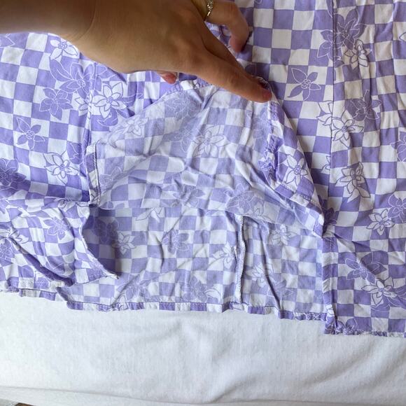 Wild Fable Women’s Sleeveless Slit Front Sexy Mini Dress size XS, Purple & White - Picture 5 of 10